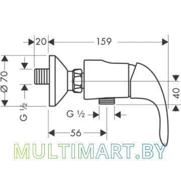 Смеситель Hansgrohe Focus E 31760000 картинка 2